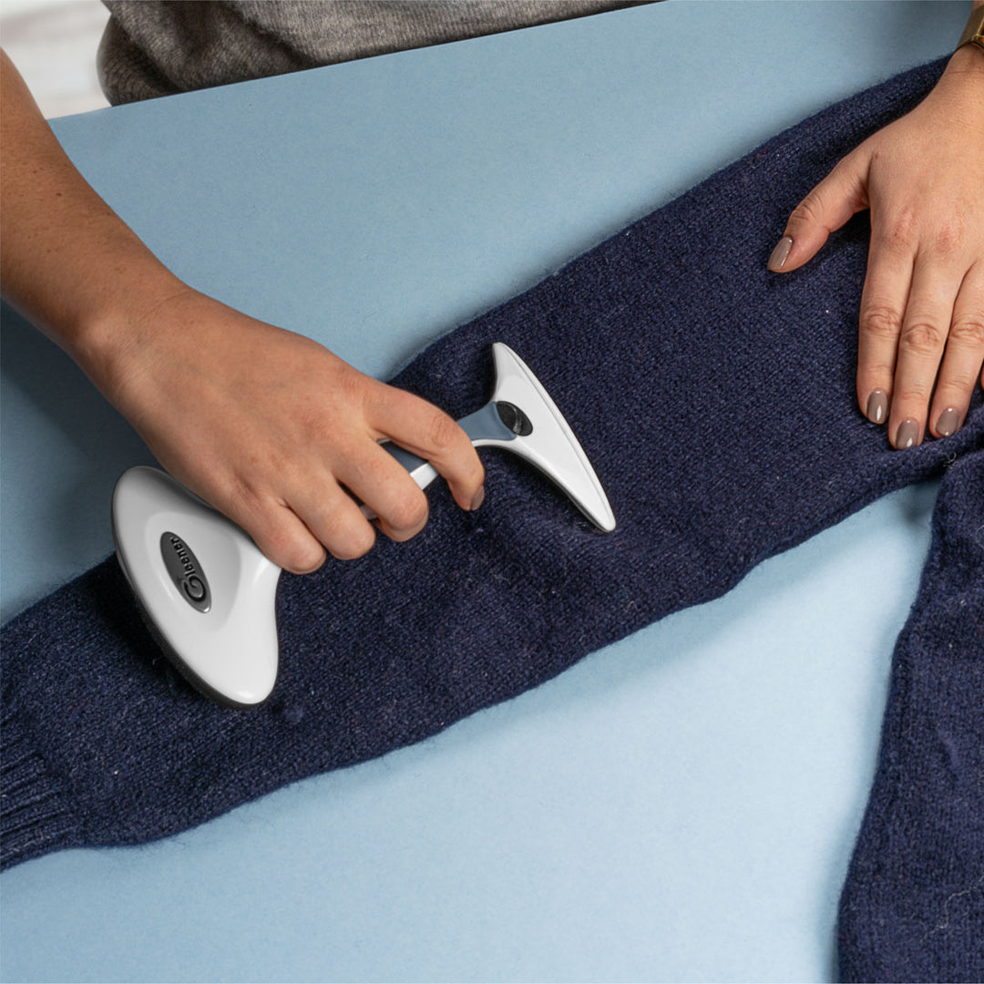 GLEENER Rasoir Et Brosse Anti-Bouloches Sans Piles Pour Vêtements Et Meubles - Bleu Ardoise