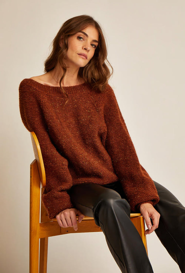 M6619 - Patron Gilet empiècement point mousse Léa