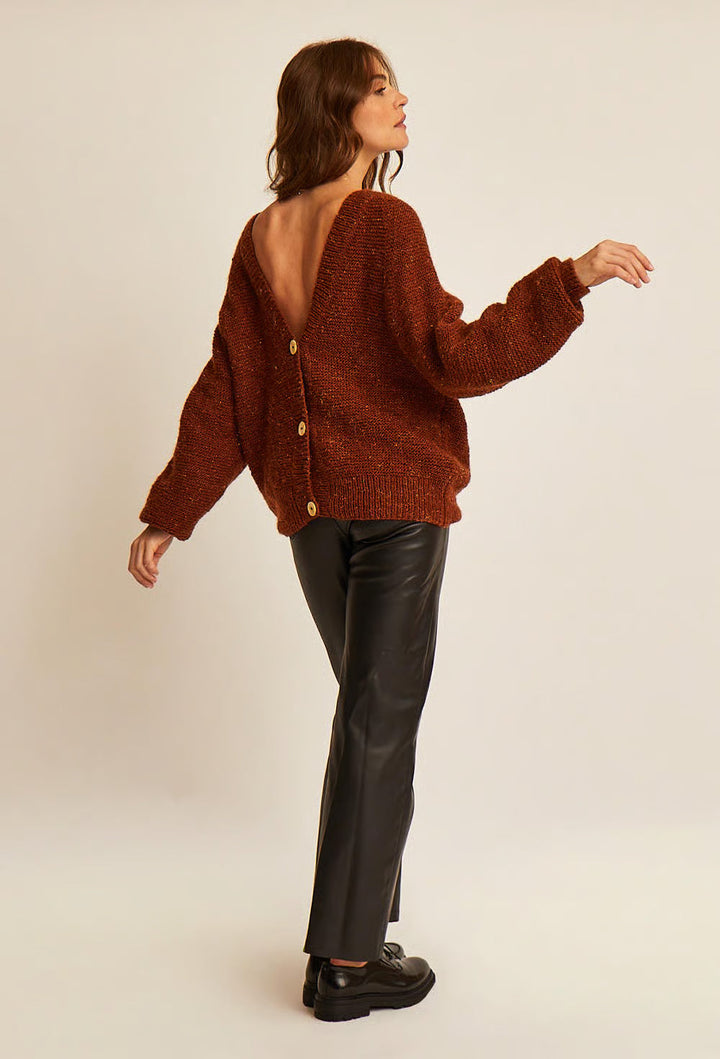 M6619 - Patron Gilet empiècement point mousse Léa