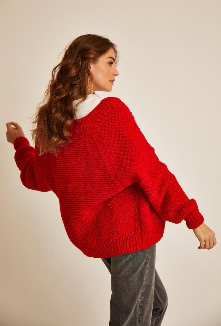 M6618 - Patron Gilet empiècement point mousse Stella