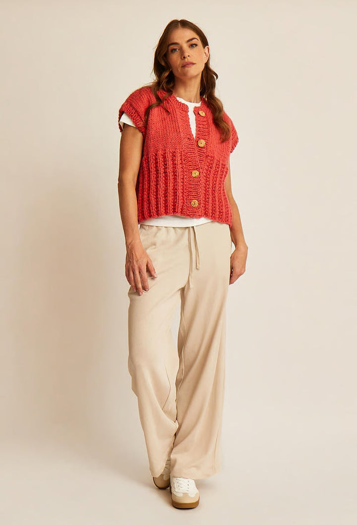 M6614 - Patron Gilet sans manches point fantaisie Angela
