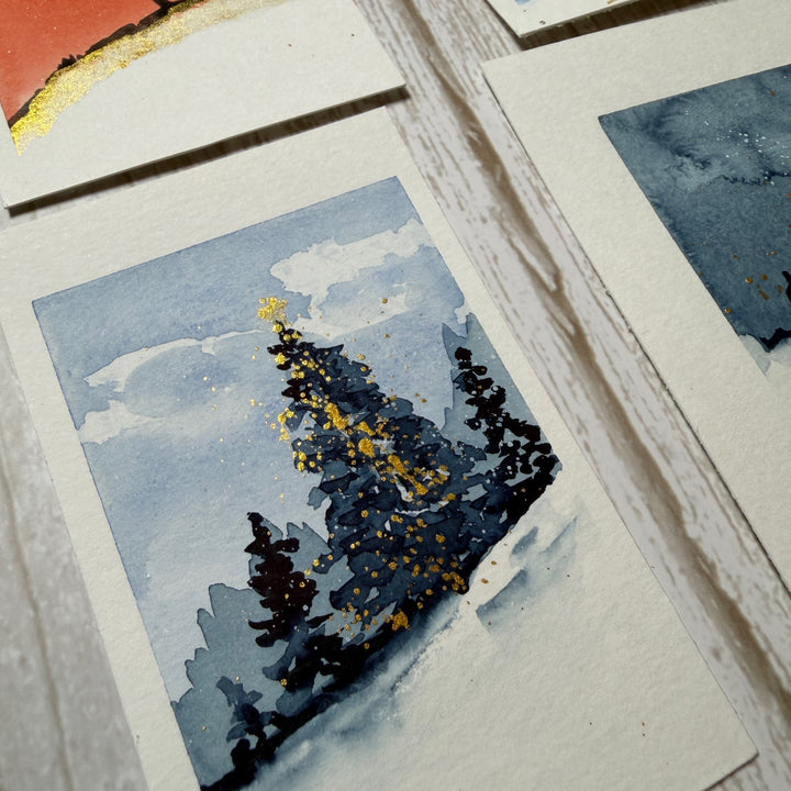 Créer des cartes à l’aquarelle inspirées du sumi-e (Univers M)