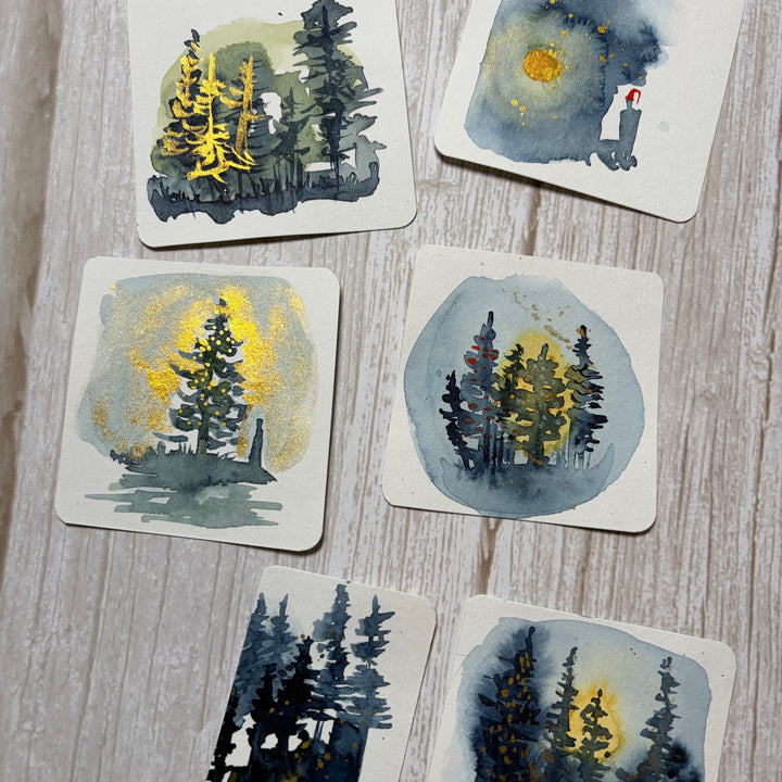 Créer des cartes à l’aquarelle inspirées du sumi-e (Univers M)