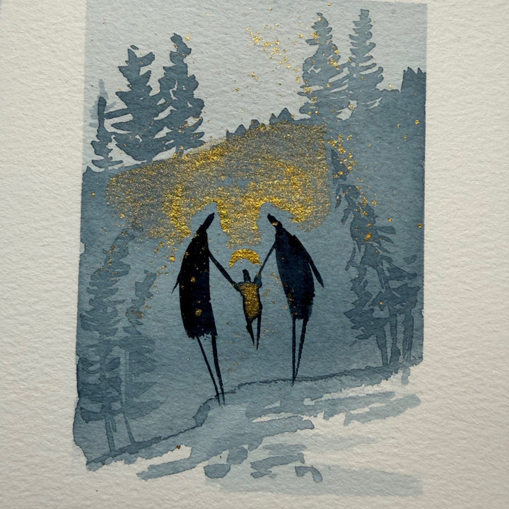 Créer des cartes à l’aquarelle inspirées du sumi-e (Univers M)
