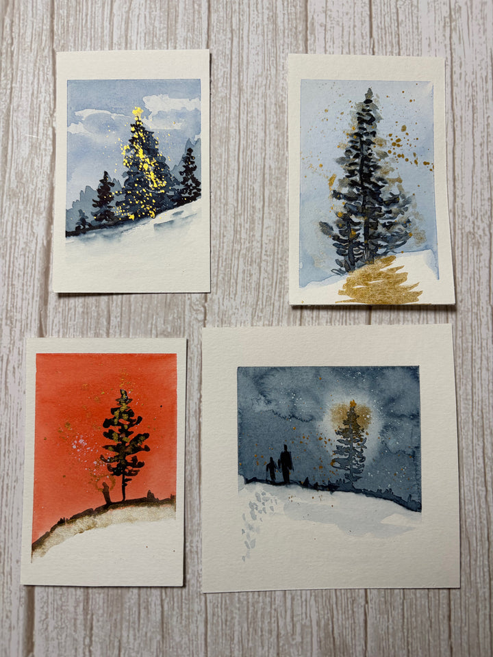 Créer des cartes à l’aquarelle inspirées du sumi-e (Univers M)