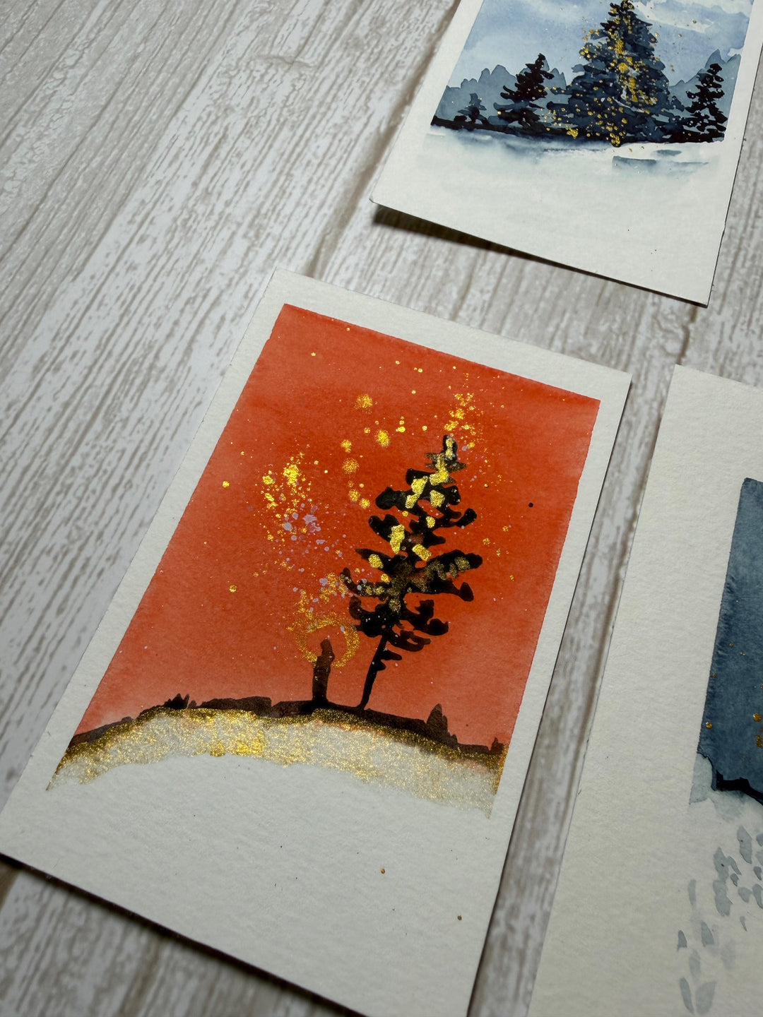 Créer des cartes à l’aquarelle inspirées du sumi-e (Univers M)
