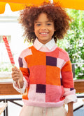 M6329 - Patron Pull jacquard manches marteau Isabela