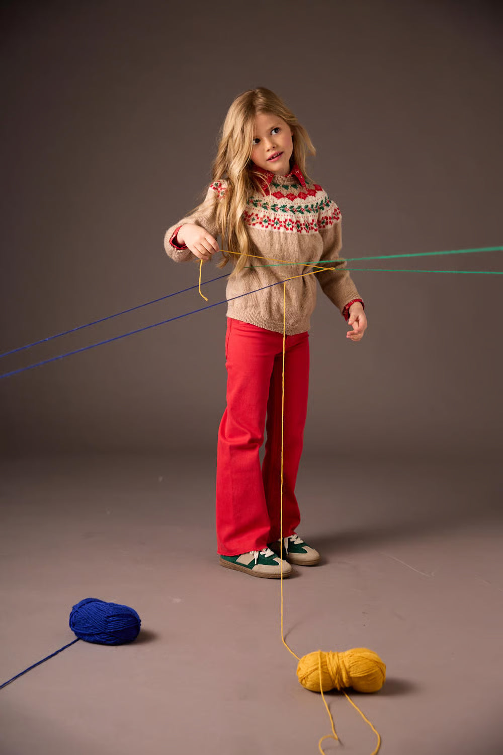 Pull jacquard circulaire Isa - M6518