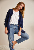 M6589 - Patron Gilet raglan au point mousse Dalhia