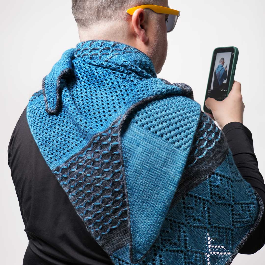 Patron - Châle Concerto de mailles