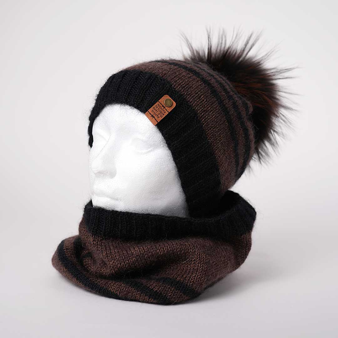 Les Tricopines Beanie and Cowl Kit – Smile