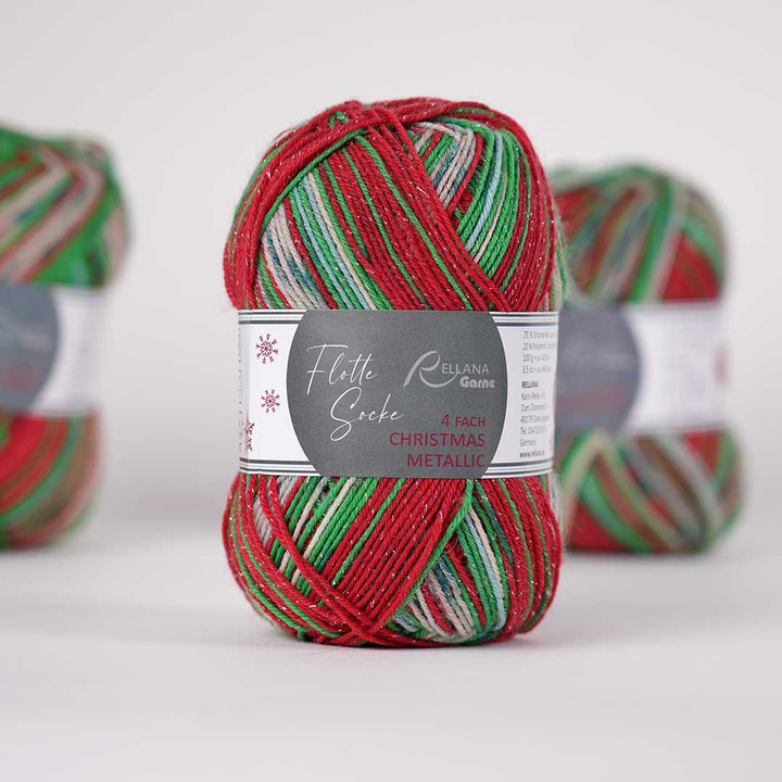 Fleet Socke 4 ply - Christmas Metallic 2026