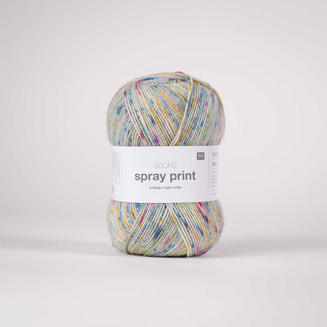 Socks Spray Print 4 ply