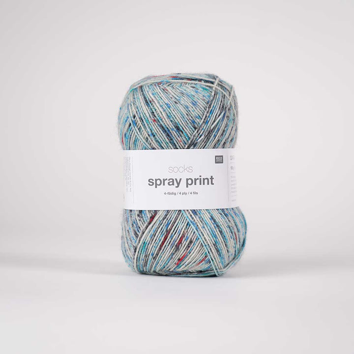 Socks Spray Print 4 ply