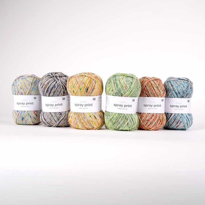 Socks Spray Print 4 ply
