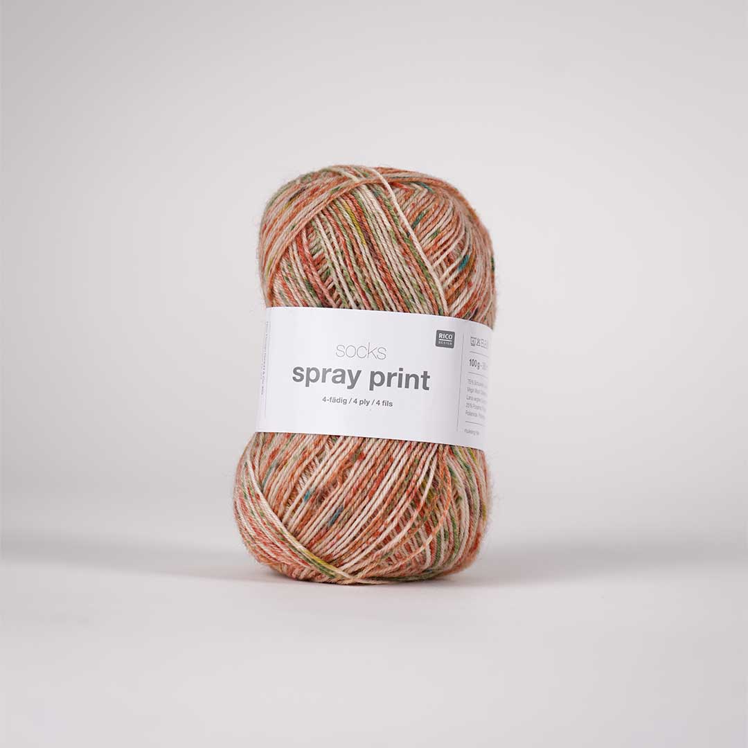 Socks Spray Print 4 ply