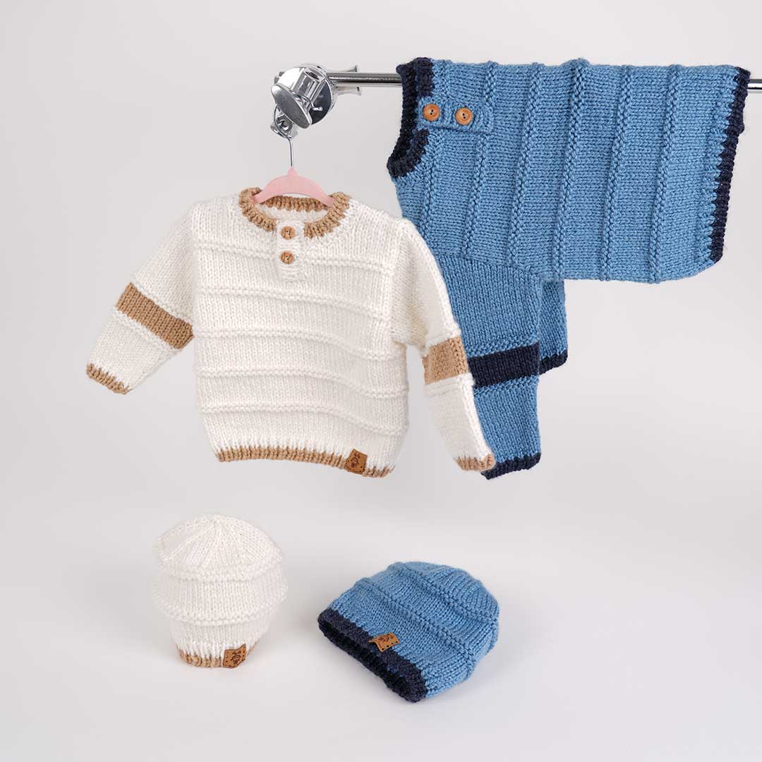 Patron Pull et bonnet Clément-Clémence