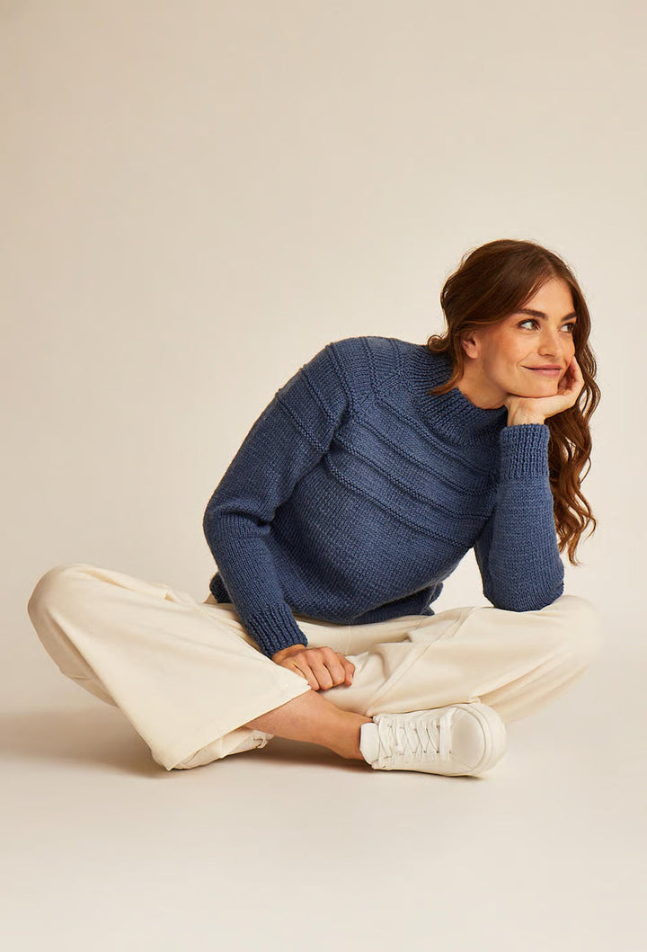 M6591 - Dana fancy raglan sweater