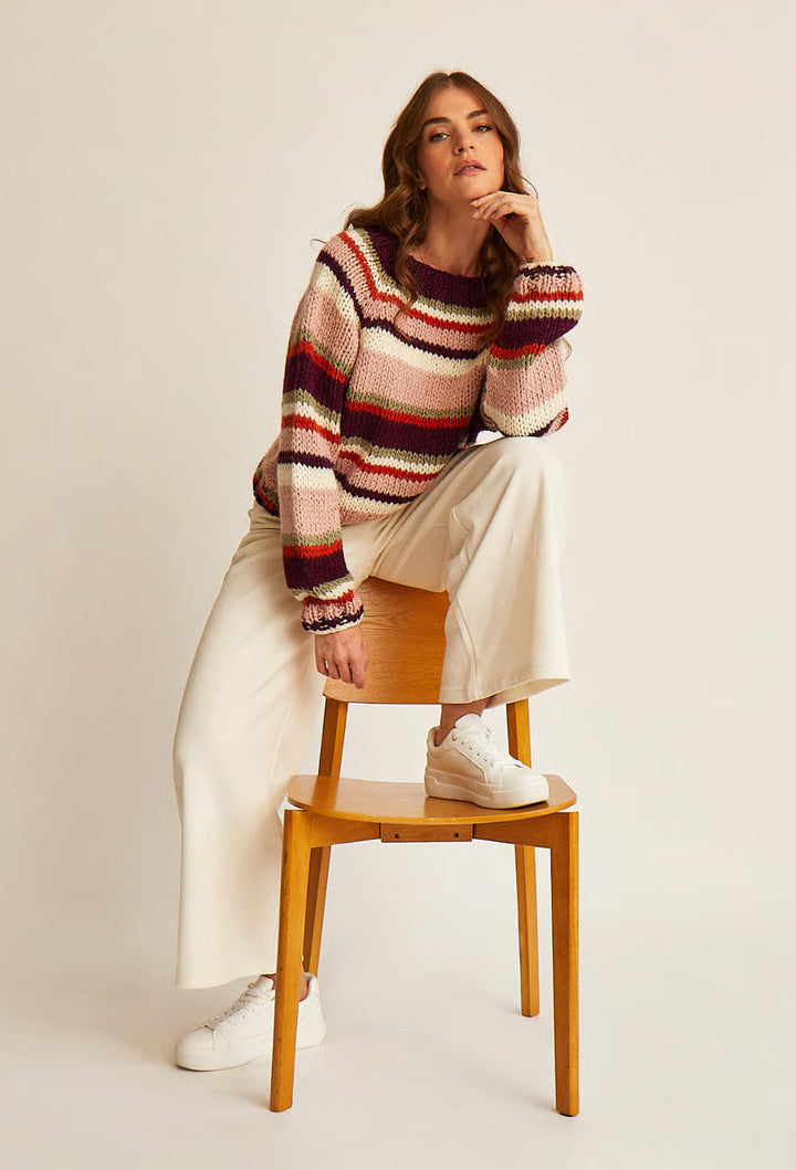 M6609 - Patron Pull top down rayé Anya