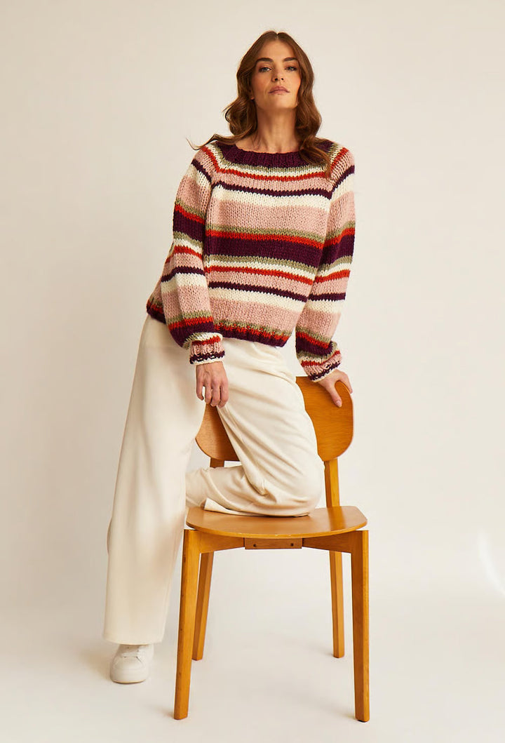 M6609 - Patron Pull top down rayé Anya