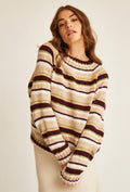 M6608 - Patron Pull top down rayé Beth