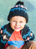 M6314 - Patron Bonnet en jacquard pompon fourrure Scott