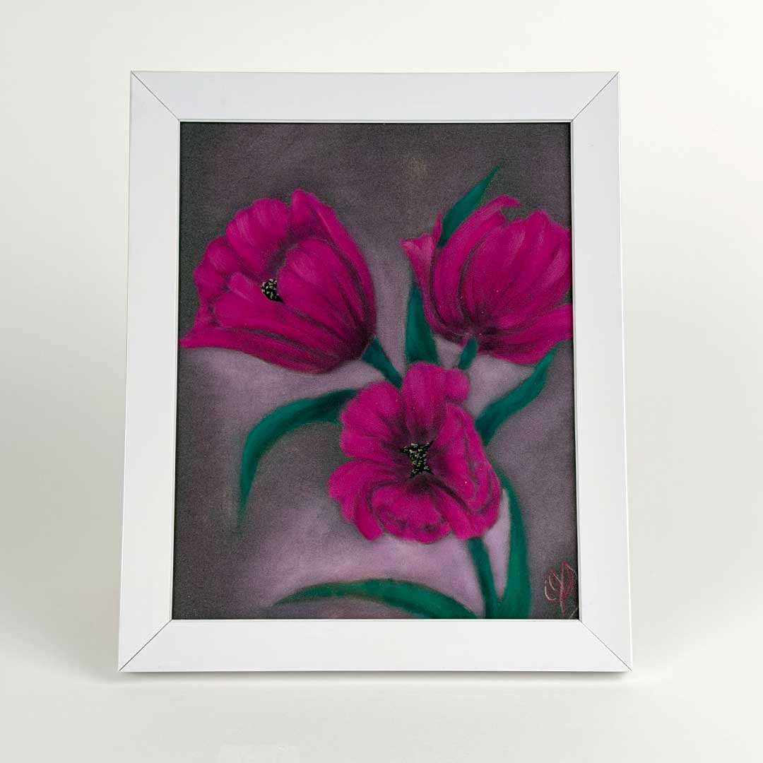 PanPastel - Tulipes Fuchsia - Débutant+ (Univers M)
