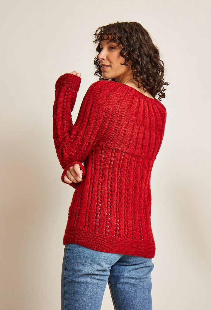 Bergère de France Canada - Blue yoke sweater