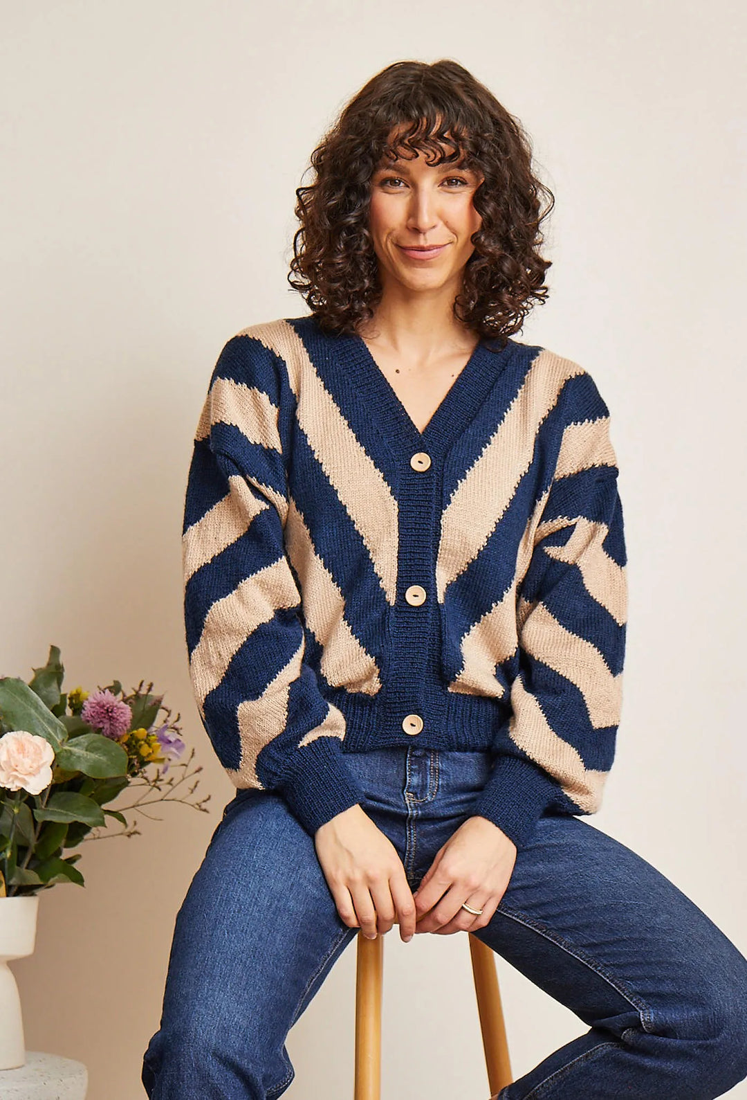 Gilet jacquard zébré Ines - M6467