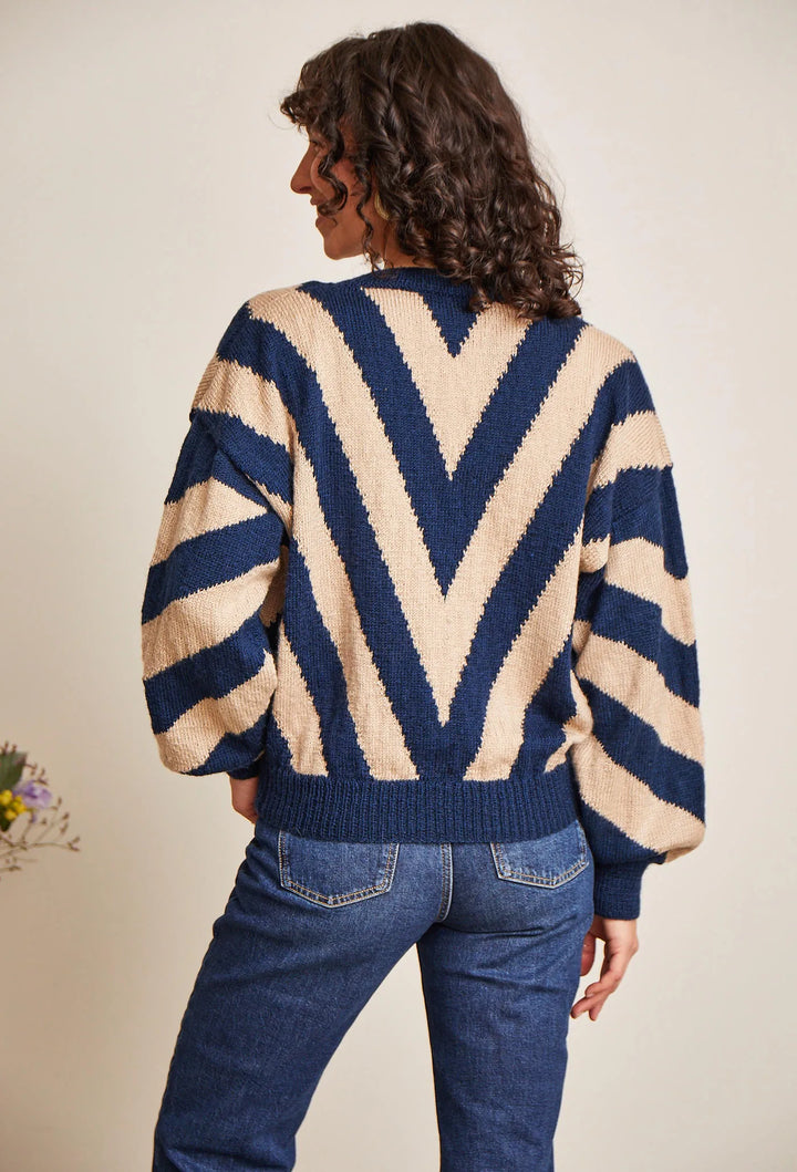 Gilet jacquard zébré Ines - M6467