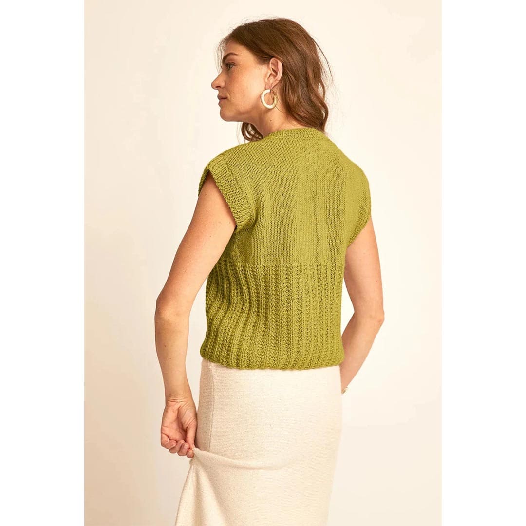 Patron Gilet sans manches point fantaisie Inoa - M6615