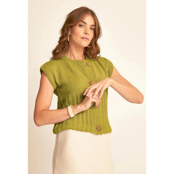Patron Gilet sans manches point fantaisie Inoa - M6615