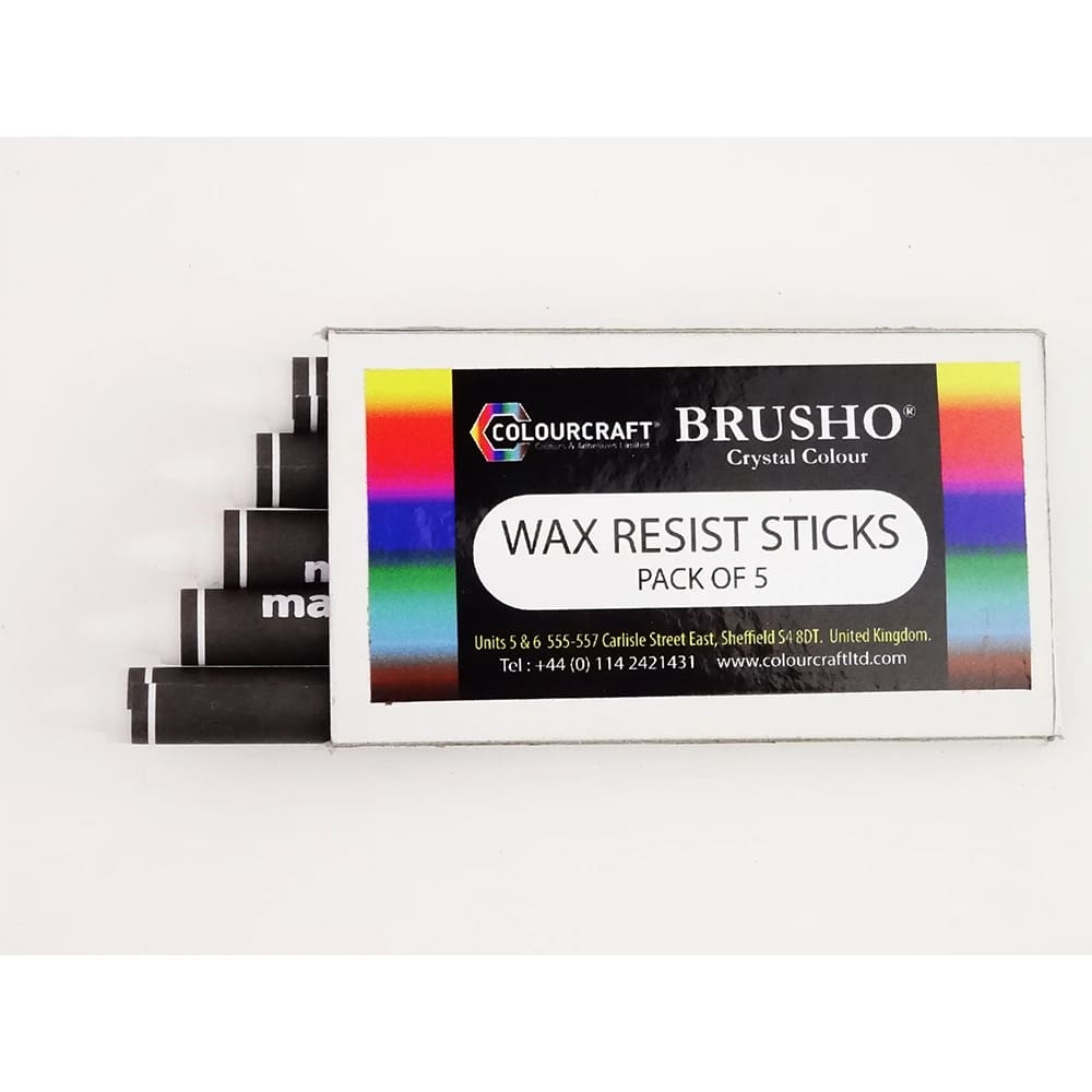 Brusho Wax resist sticks