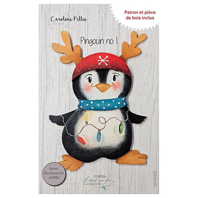 Pingouin de Caroline Fellis - Patron et pièce de bois inclus
