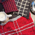Tricoter des tartans : imiter un tissage version tricot avec Sabrina (salon Olivier Bresse)