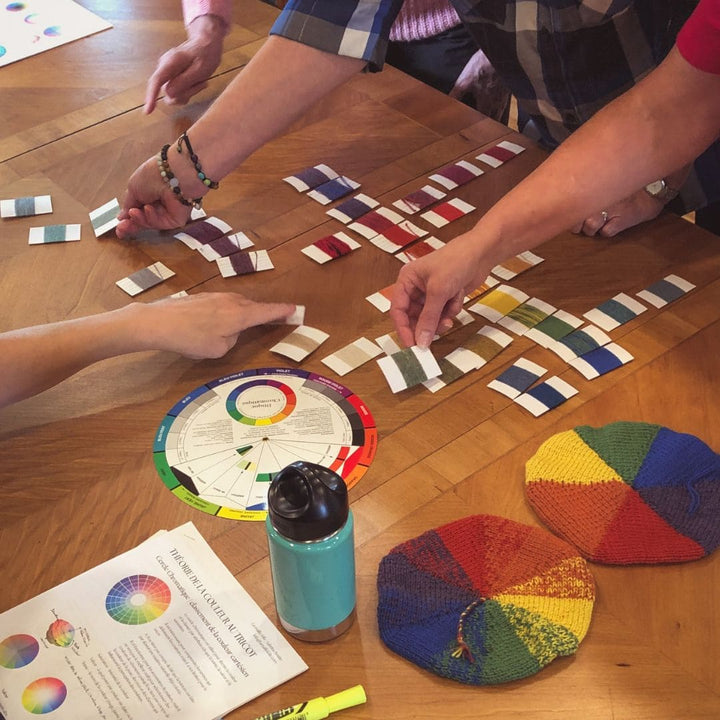 Knitting increases and decreases with Sabrina (Olivier Bresse salon)