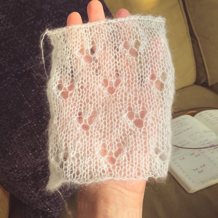 Dentelle en tricot avec Sabrina (salon Olivier Bresse)