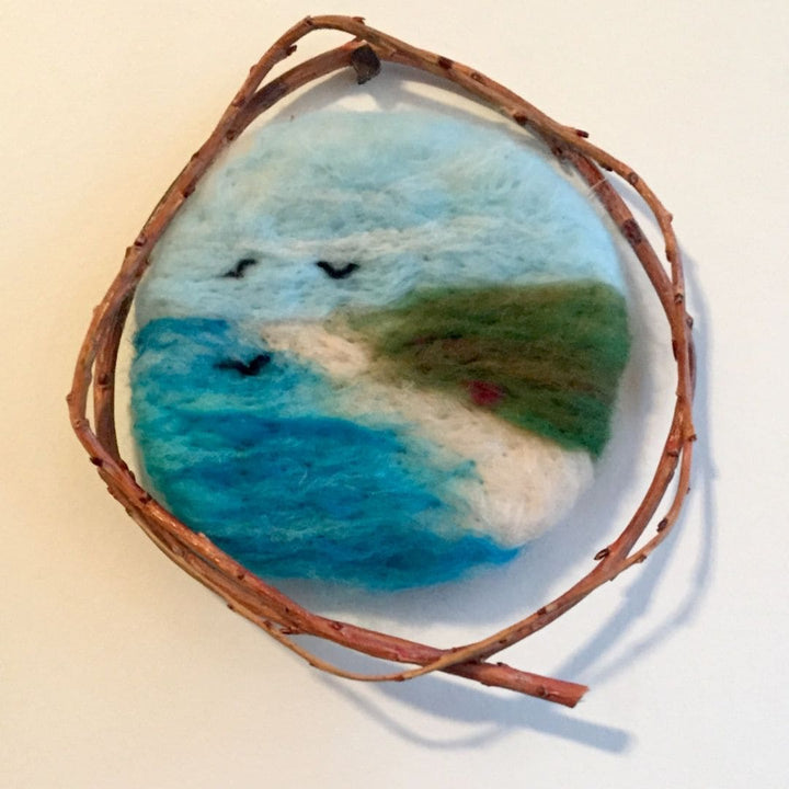 Feutrage à l'aiguille avec Sophie (Salon Olivier Bresse)