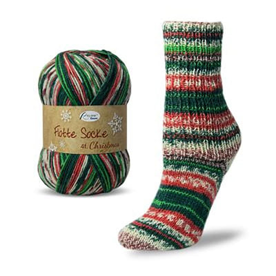 Flotte Socke 4 ply - Christmas - Rellana garne