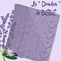 Patron Couverture pour bébé "Valentine" au crochet tunisien