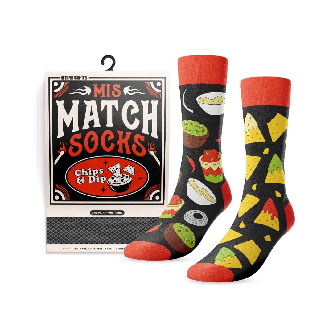 Bas Mis Match socks "Chips &amp; Dip" - One size