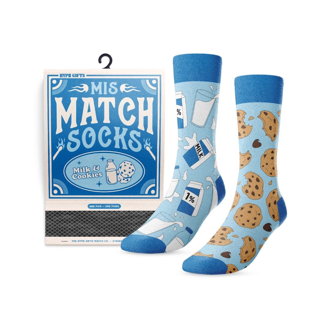 Bas Mis Match socks "Milk &amp; Cookies" - One size