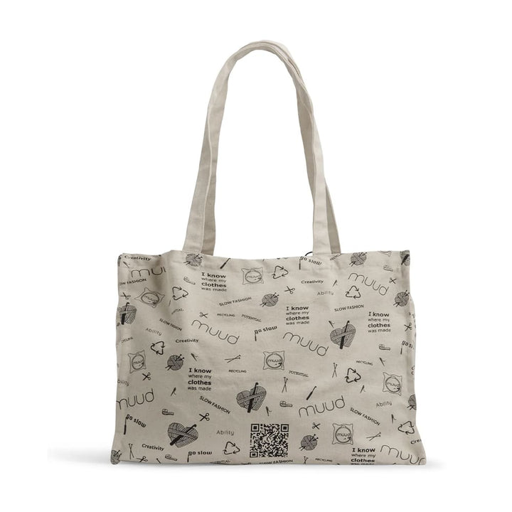 Stylish tote bag made from 100% recycled cotton - muud