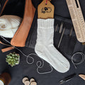 M Collections Pattern - Magic Loop stockings starting at the leg, double heel 