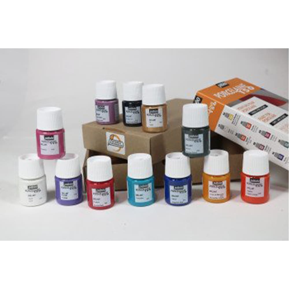 Set of 12 porcelain paints 150 Exploration 