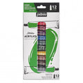 Ensemble de 12 peinture acrylique fine en tubes - Studio 12 ml