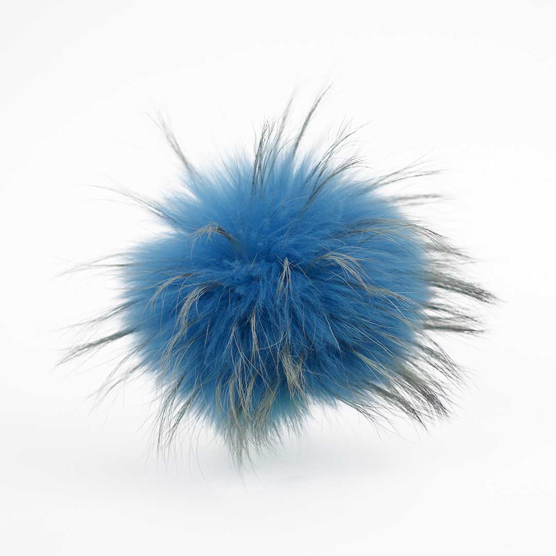Pompon M en fourrure véritable
