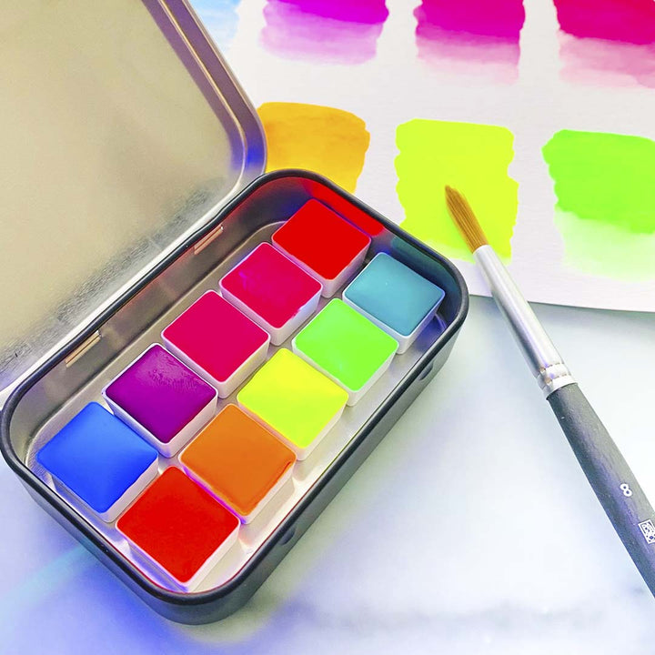 Aquarelle Coffret Collection Fluorescente