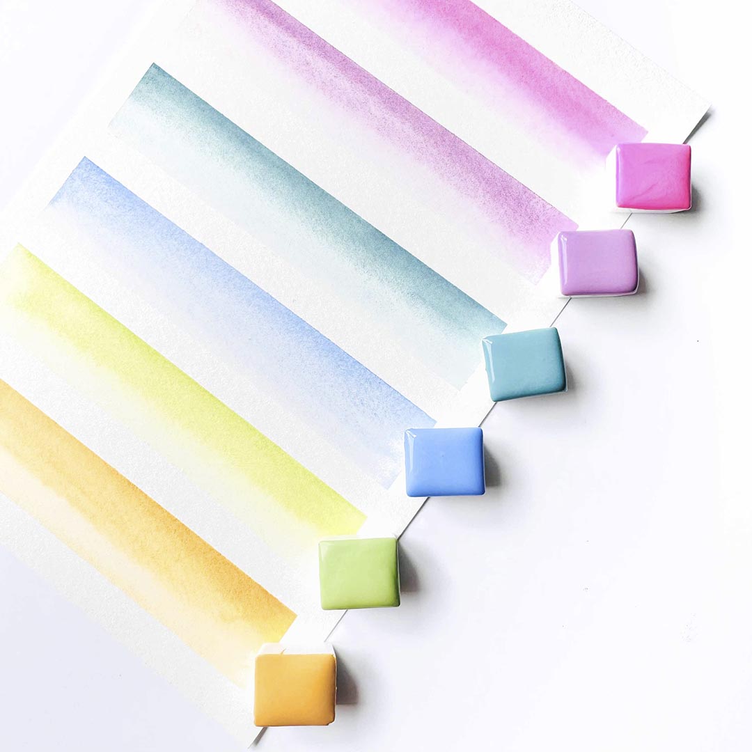 Watercolor Pastel Collection Set