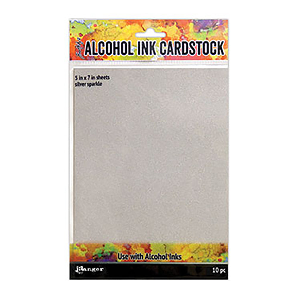 Cardboard for glitter silver alcohol ink 5" x 7" - TAC65500